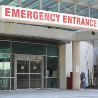 Hospital emergency entrance